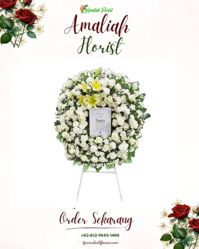 Krans Bunga Duka Cita di The Samasta Jatiwarna